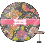 Birds & Butterflies Round Table (Personalized)