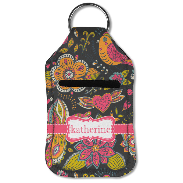 Birds & Butterflies Sanitizer Holder Keychain - Small (Front Flat)