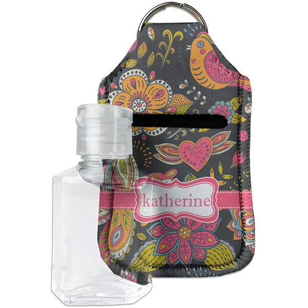 Custom Birds & Butterflies Hand Sanitizer & Keychain Holder (Personalized)