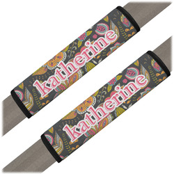 Birds & Butterflies Seat Belt Covers (Set of 2) (Personalized)