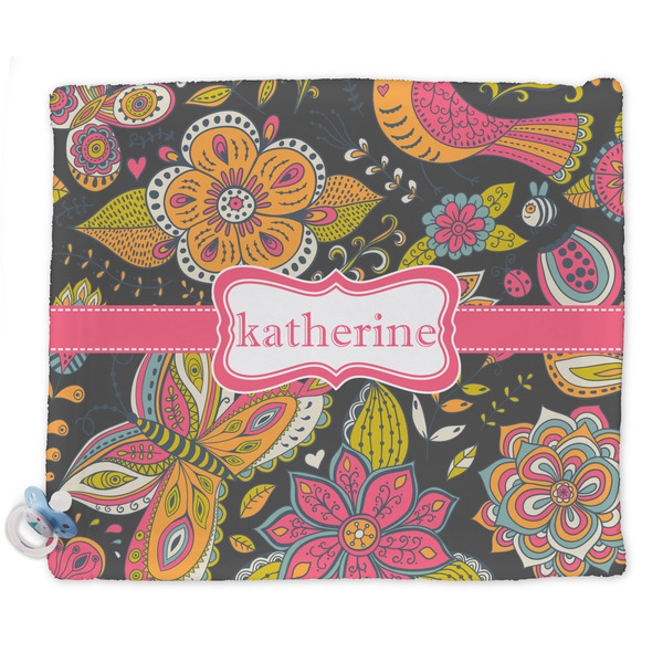 Custom Birds & Butterflies Security Blanket - Single Sided (Personalized)
