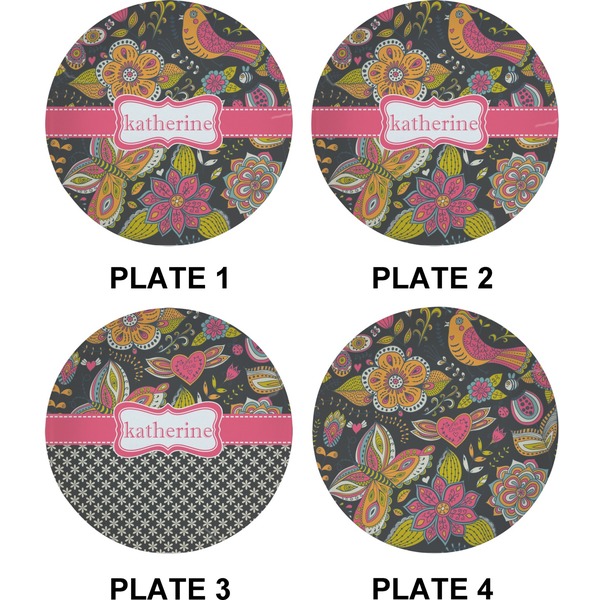 Birds & Butterflies Set of Appetizer / Dessert Plates (Approval)