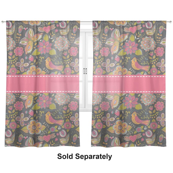 Birds & Butterflies Sheer Curtains