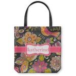 Birds & Butterflies Canvas Tote Bag - Small - 13"x13" (Personalized)