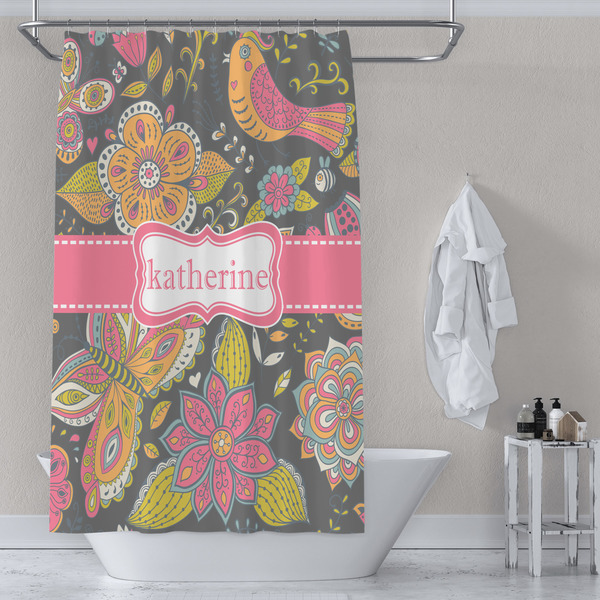 Birds & Butterflies Shower Curtain Lifestyle