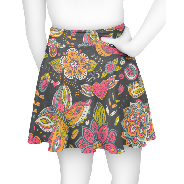 Birds & Butterflies Skater Skirt - Back