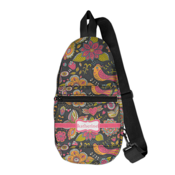 Custom Birds & Butterflies Sling Bag (Personalized)