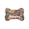 Birds & Butterflies Bone Shaped Dog Food Mat (Small) (Personalized)