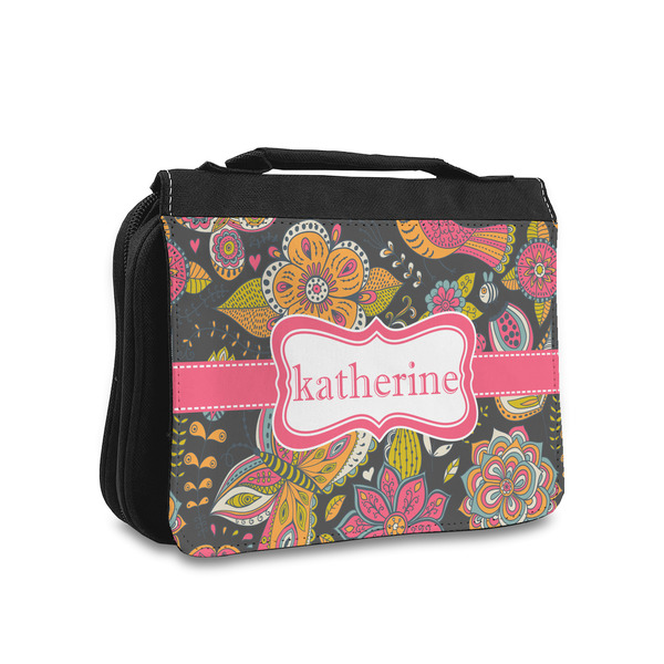 Custom Birds & Butterflies Toiletry Bag - Small (Personalized)