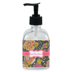 Birds & Butterflies Glass Soap & Lotion Bottle - Single Bottle (Personalized)