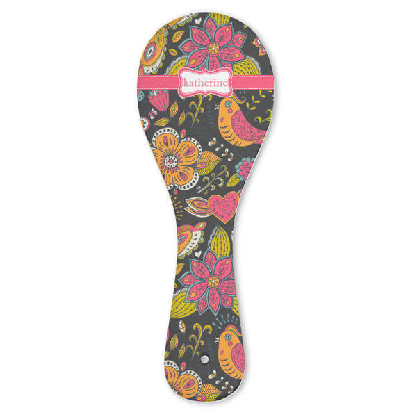 Custom Birds & Butterflies Ceramic Spoon Rest (Personalized)