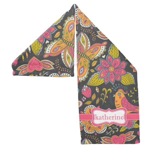 Birds & Butterflies Sports Towel Folded - Both Sides Showing