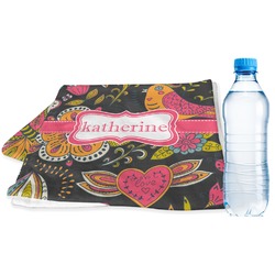 Birds & Butterflies Sports & Fitness Towel (Personalized)