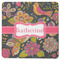 Birds & Butterflies Square Rubber Backed Coaster (Personalized)