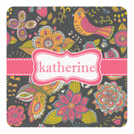Birds & Butterflies Square Decal - Large (Personalized)
