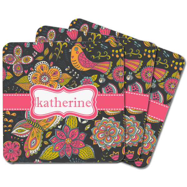 Birds & Butterflies Square Fridge Magnet - MAIN