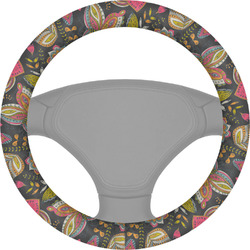 Birds & Butterflies Steering Wheel Cover (Personalized)