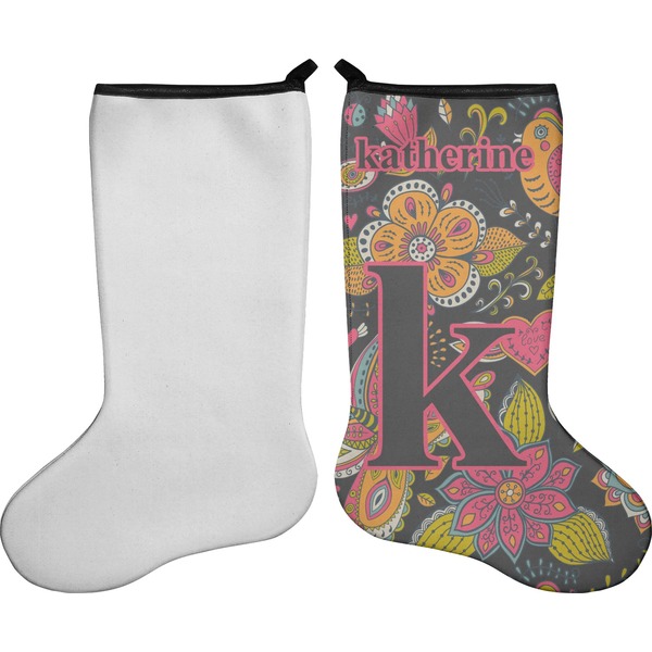 Birds & Butterflies Stocking - Single-Sided - Approval