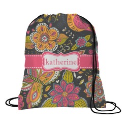 Birds & Butterflies Drawstring Backpack (Personalized)