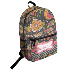 Birds & Butterflies Student Backpack (Personalized)
