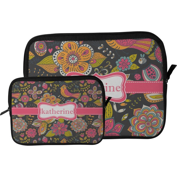Birds & Butterflies Tablet Sleeve (Size Comparison)