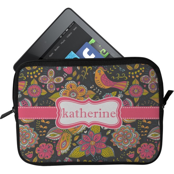 Custom Birds & Butterflies Tablet Case / Sleeve - Small (Personalized)