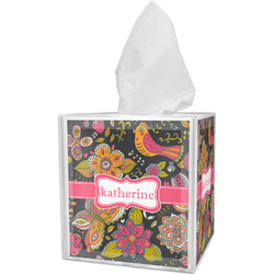 Birds & Butterflies Tissue Box Cover (Personalized)