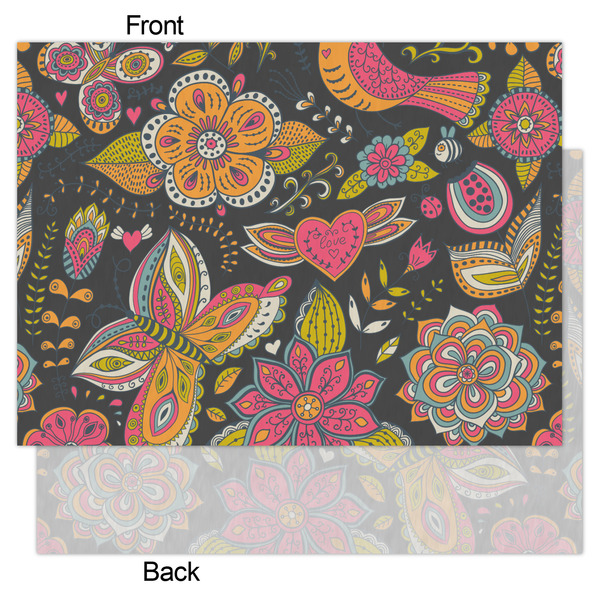 Birds & Butterflies Tissue Paper - Heavyweight - Large - Front & Back