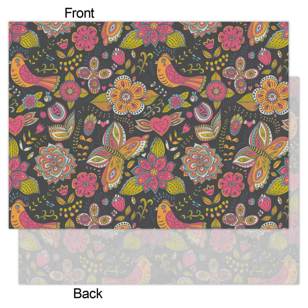Birds & Butterflies Tissue Paper - Lightweight - Large - Front & Back