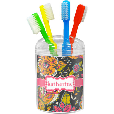 Birds & Butterflies Toothbrush Holder (Personalized)