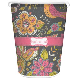 Birds & Butterflies Waste Basket (Personalized)