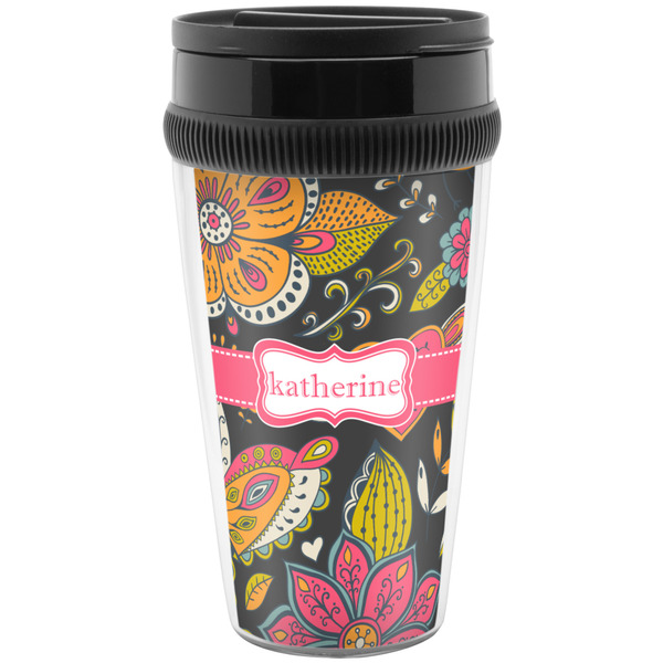 Custom Birds & Butterflies Acrylic Travel Mug without Handle (Personalized)
