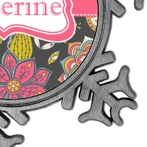 Birds & Butterflies Vintage Snowflake - Detail