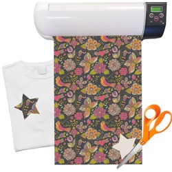 Birds & Butterflies Heat Transfer Vinyl Sheet (12"x18")