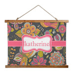 Birds & Butterflies Wall Hanging Tapestry - Wide (Personalized)