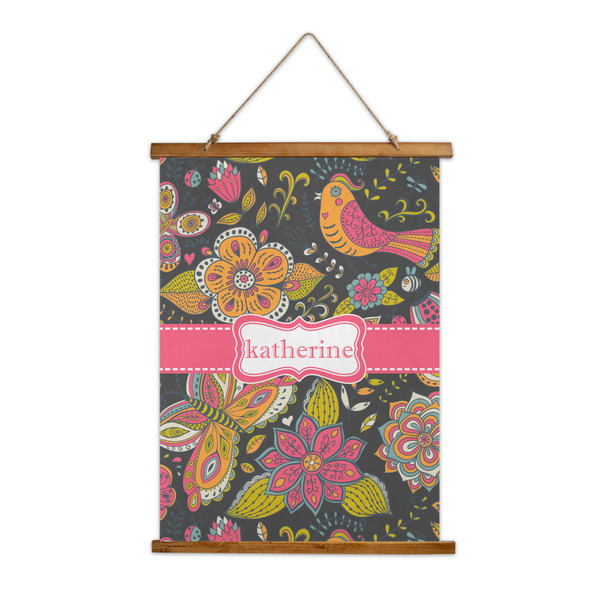Custom Birds & Butterflies Wall Hanging Tapestry (Personalized)