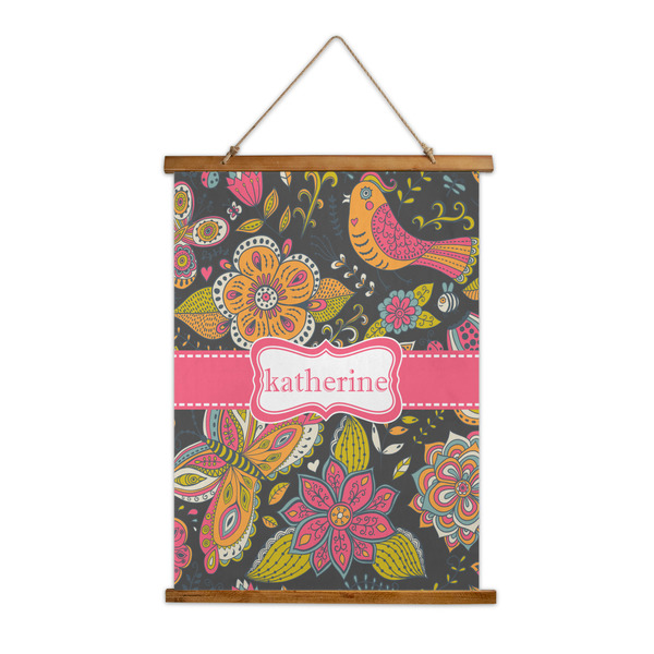 Custom Birds & Butterflies Wall Hanging Tapestry (Personalized)