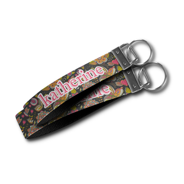 Birds & Butterflies Webbing Keychain FOBs - Size Comparison