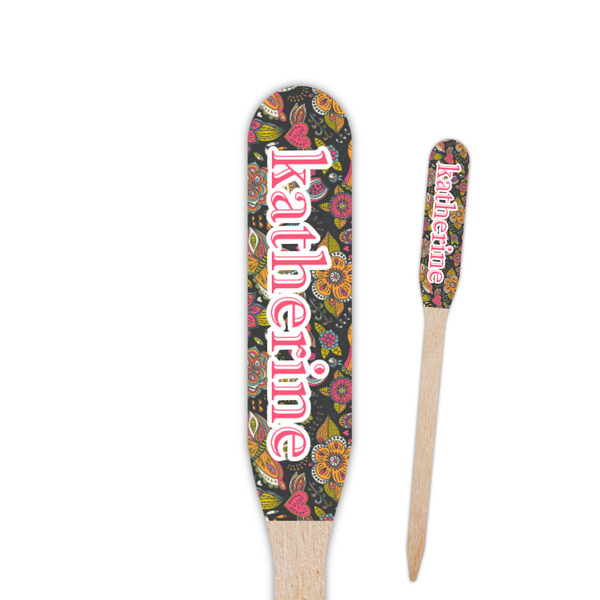 Custom Birds & Butterflies Paddle Wooden Food Picks (Personalized)