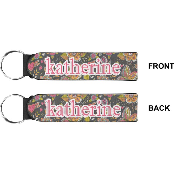 Birds & Butterflies Wristlet (Front + Back)