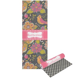 Birds & Butterflies Yoga Mat - Printed Front and Back (Personalized)