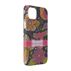 Birds & Butterflies iPhone Case - Plastic - iPhone 14 Pro (Personalized)