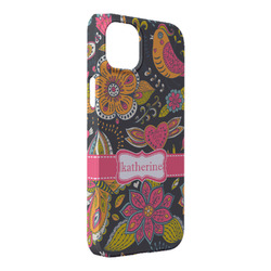 Birds & Butterflies iPhone Case - Plastic - iPhone 14 Pro Max (Personalized)