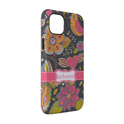 Birds & Butterflies iPhone Case - Rubber Lined - iPhone 14 Pro (Personalized)