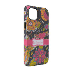 Birds & Butterflies iPhone Case - Rubber Lined - iPhone 14 (Personalized)