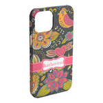 Birds & Butterflies iPhone Case - Plastic (Personalized)