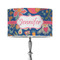 Owl & Hedgehog 12" Drum Lampshade - ON STAND (Poly Film)