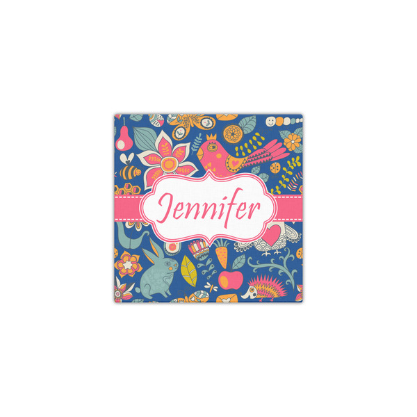 Owl & Hedgehog 12x12 - Canvas Print - Front View