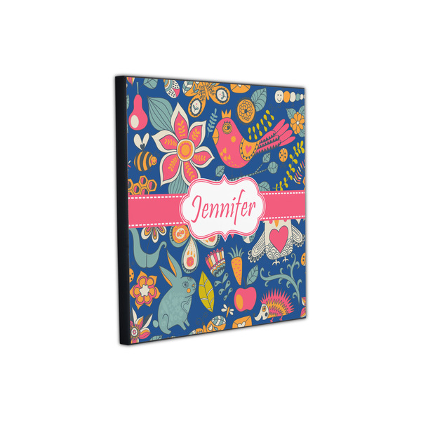 Owl & Hedgehog 12x12 Wood Print - Angle View