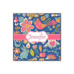 Owl & Hedgehog Wood Print - 12x12 (Personalized)